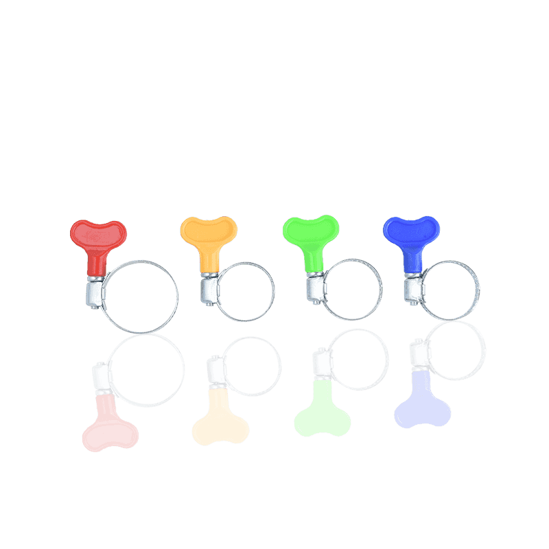 Hadicová spona s plastovou rukojetí amerického typu